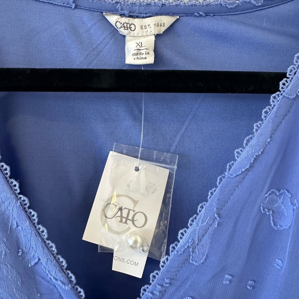 Cato Blue Long Sleeve Dress Size Xl - Picture 9 of 9